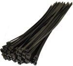 Strips, Ø4,6 x 371mm SORT, 100stk