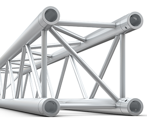 Truss Firkant Milos QTB290 300cm, Pins 45gr., SØLV